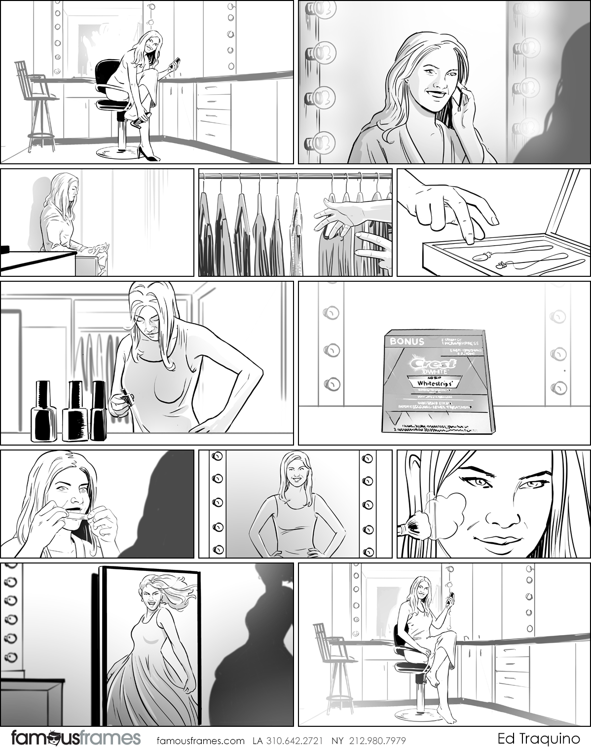 Ed Traquino's People - B&W Tone storyboard art (Image #177_113_1565396770)