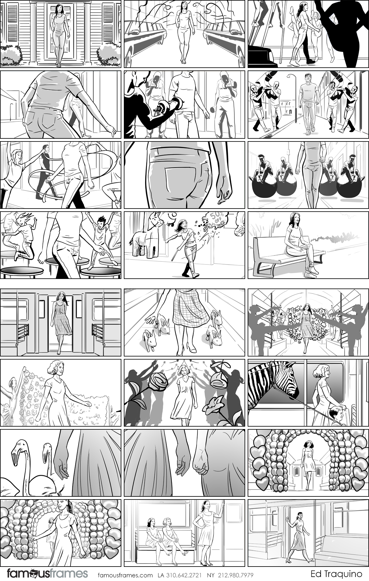 Ed Traquino's People - B&W Tone storyboard art (Image #177_12_1565396803)