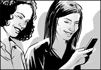 Ed Traquino's People - B&W Tone storyboard art