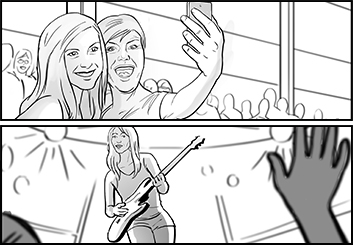 Ed Traquino's People - B&W Tone storyboard art