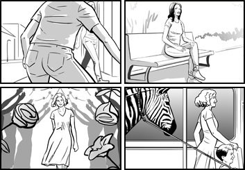 Ed Traquino's People - B&W Tone storyboard art