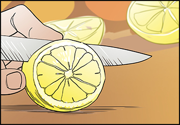 Ed Traquino's Food storyboard art