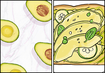 Ed Traquino's Food storyboard art