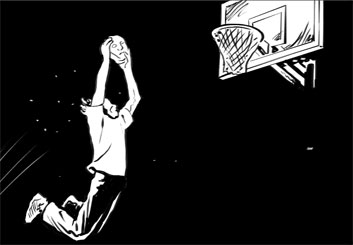 Ed Traquino's Sports storyboard art