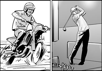 Ed Traquino's Sports storyboard art