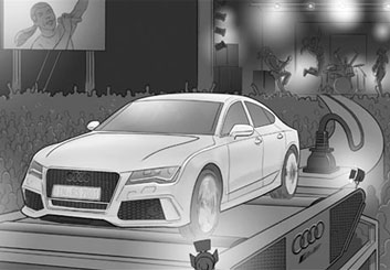 Ed Traquino's Vehicles storyboard art