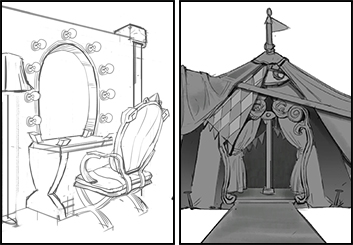 Jingjing Cao's Conceptual Elements storyboard art