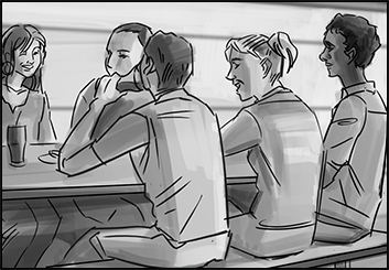 Jingjing Cao's People - B&W Tone storyboard art