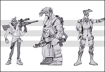 Jingjing Cao's Characters / Creatures storyboard art