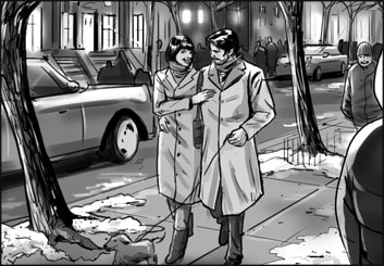 James Randolph*'s People - B&W Tone storyboard art