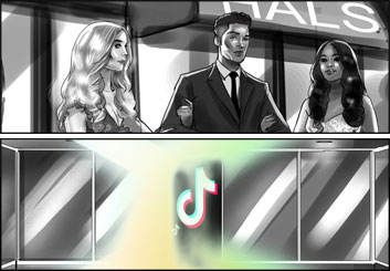 James Randolph*'s People - B&W Tone storyboard art