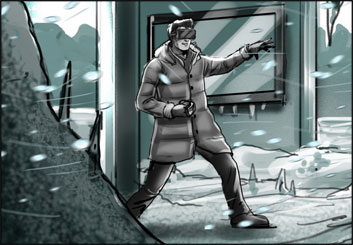 James Randolph*'s People - B&W Tone storyboard art