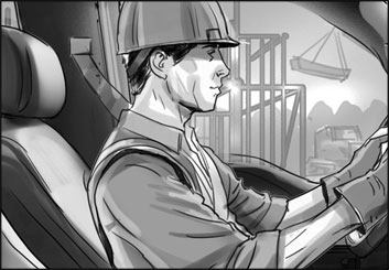 James Randolph*'s People - B&W Tone storyboard art