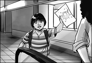 James Randolph*'s People - B&W Tone storyboard art