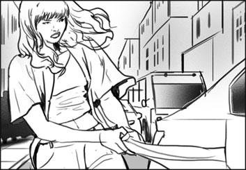 James Randolph*'s People - B&W Line storyboard art