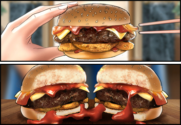 James Randolph*'s Food storyboard art