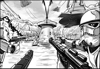 James Randolph*'s Action storyboard art