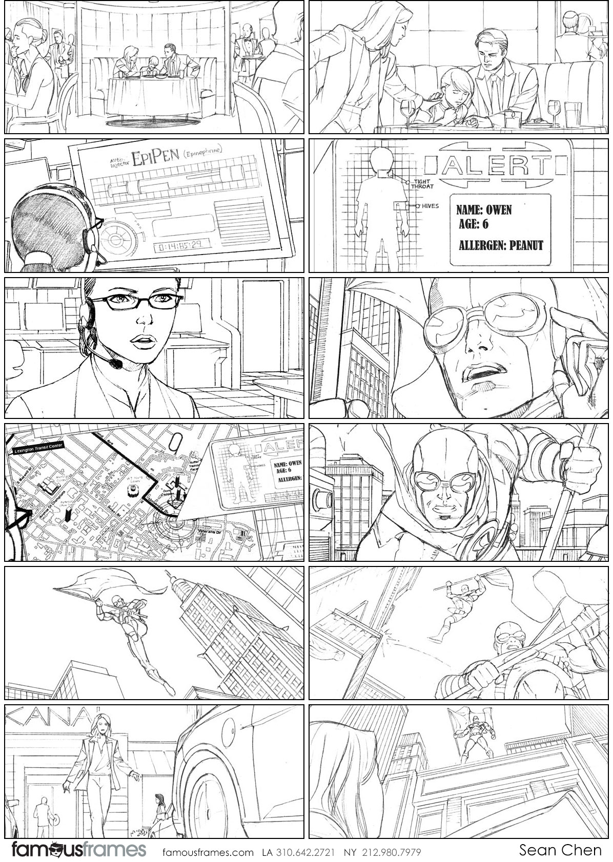 Sean Chen's People - B&W Line storyboard art (Image #216_114_1507142021)