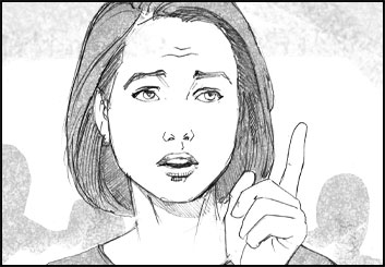 Sean Chen's People - B&W Tone storyboard art