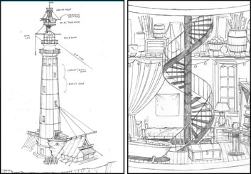 Sean Chen's Architectural storyboard art