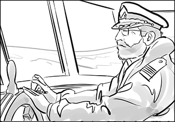 Steve Wolf's People - B&W Line storyboard art