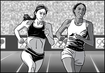 Steve Wolf's Sports storyboard art