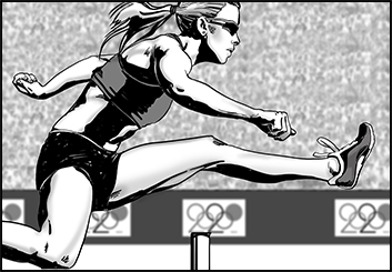 Steve Wolf's Sports storyboard art