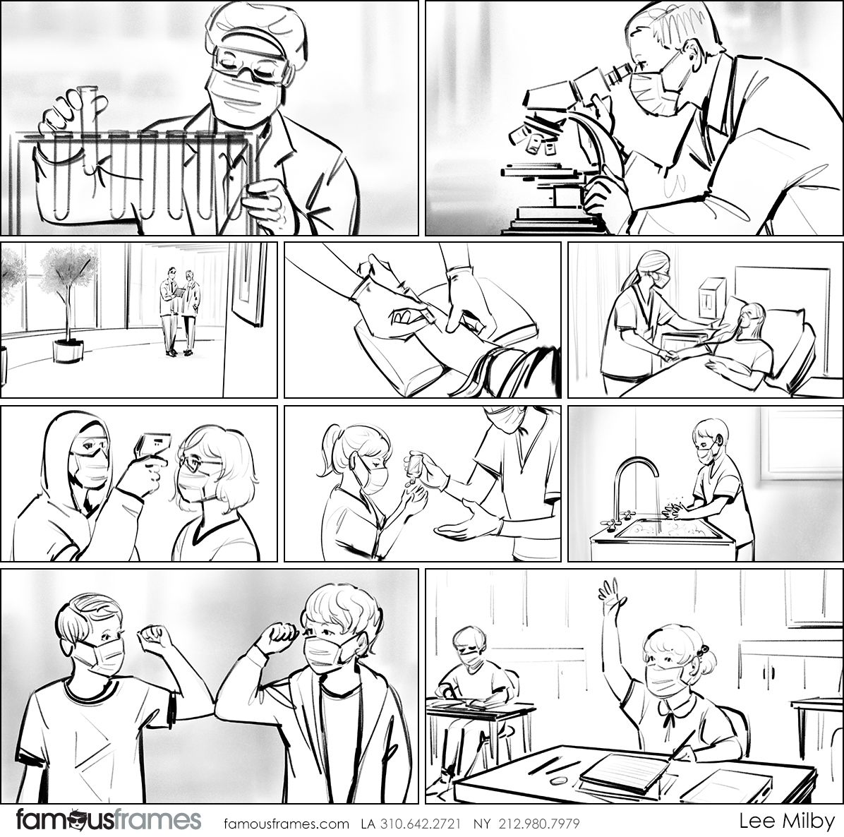 Lee Milby's People - B&W Line storyboard art (Image #22118_114_1606240644)