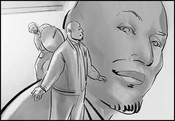 Lee Milby's People - B&W Tone storyboard art