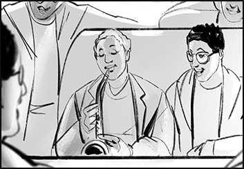 Lee Milby's People - B&W Tone storyboard art