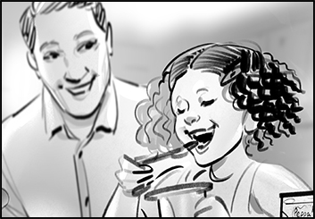 Lee Milby's People - B&W Tone storyboard art