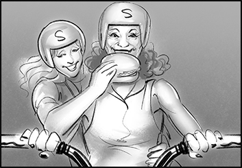 Lee Milby's People - B&W Tone storyboard art