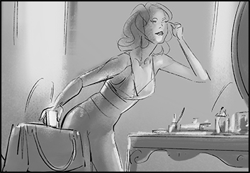 Lee Milby's Beauty / Fashion storyboard art