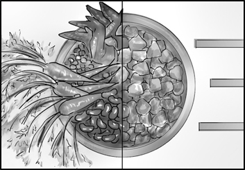 Lee Milby's Food storyboard art