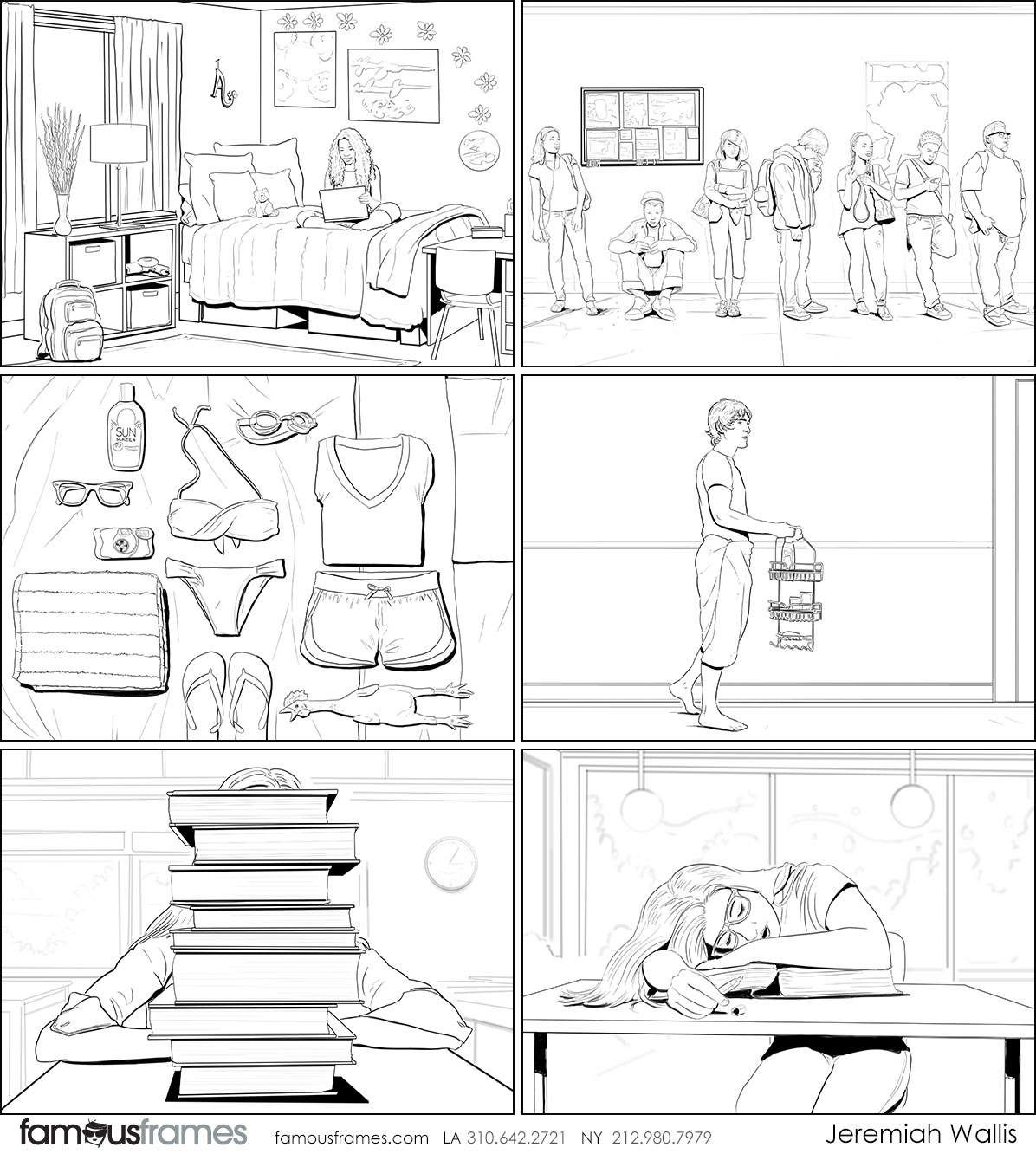 Jeremiah Wallis's People - B&W Line storyboard art (Image #223_114_1503964550)