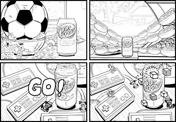 Jeremiah Wallis's Food storyboard art