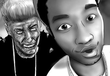 Jeremiah Wallis's People - B&W Tone storyboard art