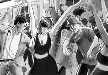 Jeremiah Wallis's People - B&W Tone storyboard art