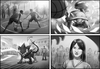 Lidat Truong*'s People - B&W Tone storyboard art