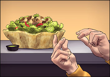 Lidat Truong*'s Food storyboard art