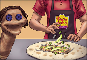 Lidat Truong*'s Food storyboard art