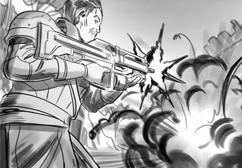 Lidat Truong*'s People - B&W Tone storyboard art