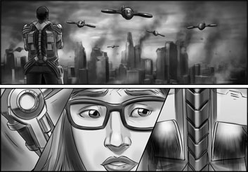 Lidat Truong*'s People - B&W Tone storyboard art