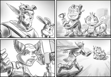 Lidat Truong*'s Video Games storyboard art