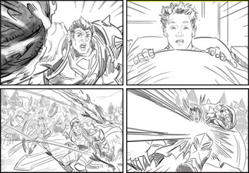 Lidat Truong*'s Video Games storyboard art