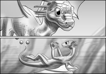 Lidat Truong*'s Characters / Creatures storyboard art