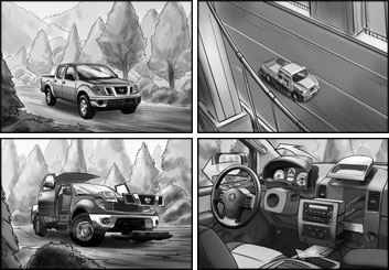 Lidat Truong*'s Vehicles storyboard art