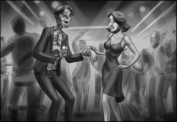 Lidat Truong*'s People - B&W Tone storyboard art