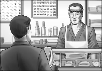 Lidat Truong*'s People - B&W Tone storyboard art