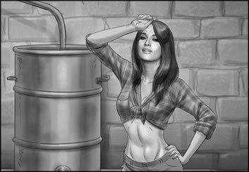 Lidat Truong*'s People - B&W Tone storyboard art